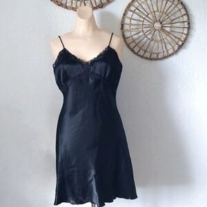 Pink Lace Black Lingerie Size M